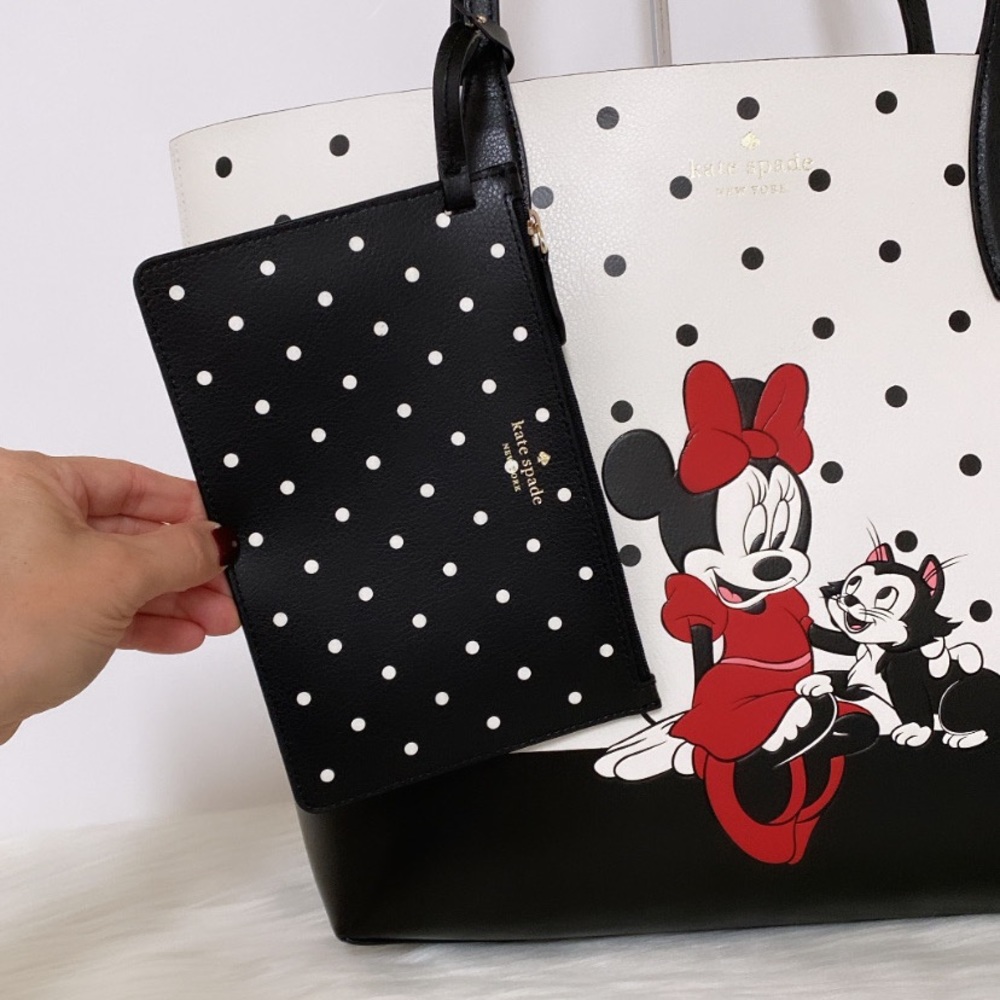 New💃Kate Spade disney x kate spade new york minnie mouse tote bag - Picture 2 of 13